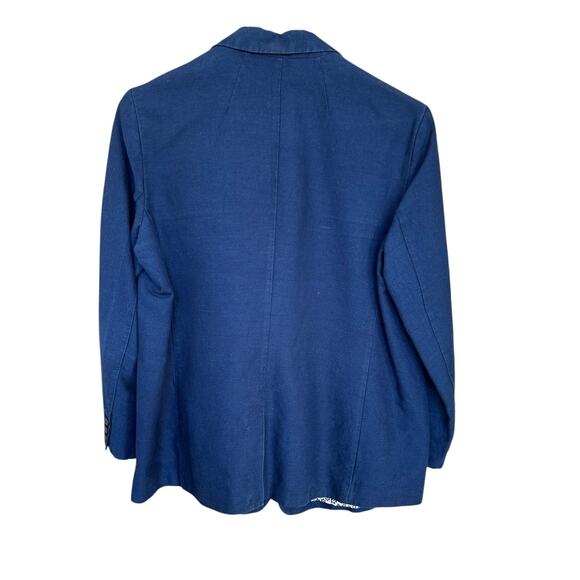 Old Navy Women's Navy Blue Oversized Linen Blazer Size XL - Picture 4 of 4